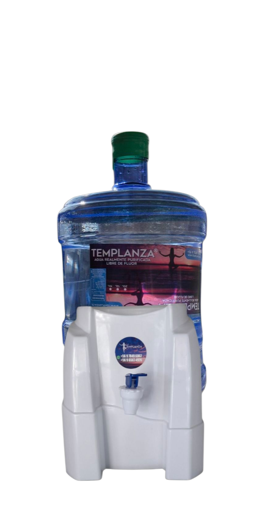 kit10 (1 botellón de 20 lts. + dispensador basico de sobremesa)